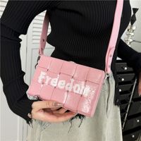 Women's Small Pu Leather Letter Classic Style Lock Clasp Shoulder Bag main image 3