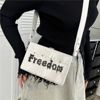 Women's Small Pu Leather Letter Classic Style Lock Clasp Shoulder Bag main image 2