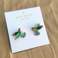 Elegant Simple Style Bird Brass Ear Studs 1 Pair sku image 1
