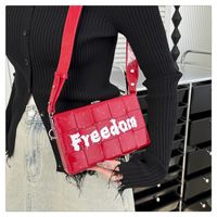 Women's Small Pu Leather Letter Classic Style Lock Clasp Shoulder Bag sku image 2