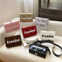 Women's Small Pu Leather Letter Classic Style Lock Clasp Shoulder Bag main image 1