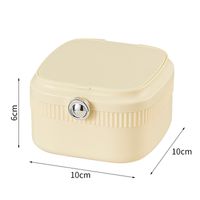 Casual Cute Solid Color PP TPR Jewelry Boxes 1 Piece sku image 2