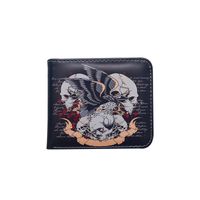 Unisex Skull PVC Open Wallets sku image 1