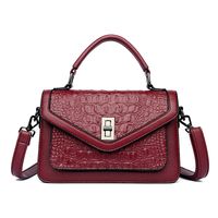 Women's Medium Pu Leather Solid Color Vintage Style Flip Cover Handbag main image 5