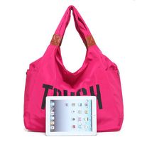 Women's Medium Nylon Letter Basic Square Zipper Shoulder Bag main image 2