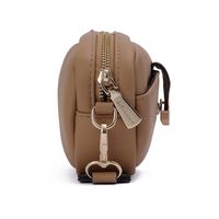 Women's Mini Pu Leather Solid Color Classic Style Oval Zipper Crossbody Bag main image 2