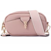 Women's Mini Pu Leather Solid Color Classic Style Oval Zipper Crossbody Bag main image 5
