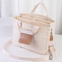 Women's Medium Canvas Solid Color Basic Open Diaper Bags main image 1