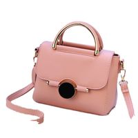 Women's Small Pu Leather Solid Color Vintage Style Classic Style Square Lock Clasp Crossbody Bag main image 5