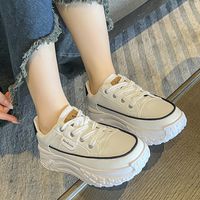 Women's Streetwear Sports Solid Color Round Toe Chunky Sneakers main image 3
