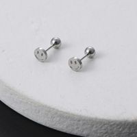 1 Piece Ear Cartilage Rings & Studs Simple Style Star Smiley Face 304 Stainless Steel main image 3