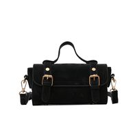 Women's Medium Pu Leather Solid Color Classic Style Square Magnetic Buckle Shoulder Bag sku image 1