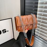 Women's Small Pu Leather Solid Color Streetwear Magnetic Buckle Crossbody Bag main image 4