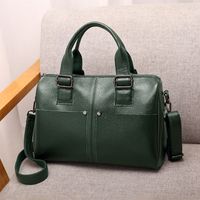 Women's Medium Pu Leather Solid Color Vintage Style Square Flip Cover Crossbody Bag main image 3