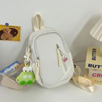 Women's Cute Solid Color Nylon Waist Bags sku image 3