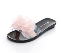 Women's Casual Floral Open Toe Slides Slippers sku image 2