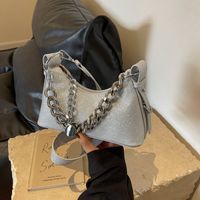 Women's Medium Pu Leather Solid Color Classic Style Streetwear Zipper Crossbody Bag main image 7