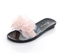 Women's Casual Floral Open Toe Slides Slippers sku image 4