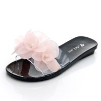 Women's Casual Floral Open Toe Slides Slippers main image 4