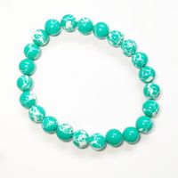 Ethnic Style Crack Turquoise Glass Beaded Bracelets sku image 17