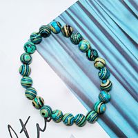 Ethnic Style Crack Turquoise Glass Beaded Bracelets sku image 4