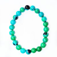 Ethnic Style Crack Turquoise Glass Beaded Bracelets sku image 16