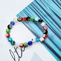 Ethnic Style Crack Turquoise Glass Beaded Bracelets sku image 27