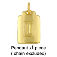 Fashion Letter 18k Gold Plated Necklace In Bulk sku image 9