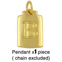 Fashion Letter 18k Gold Plated Necklace In Bulk sku image 2