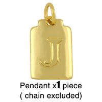 Fashion Letter 18k Gold Plated Necklace In Bulk sku image 10