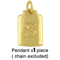 Fashion Letter 18k Gold Plated Necklace In Bulk sku image 17