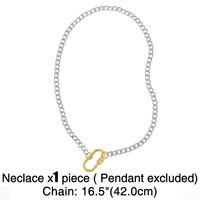 Fashion Letter 18k Gold Plated Necklace In Bulk sku image 26