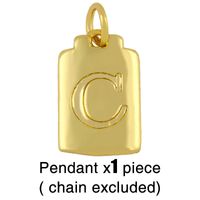 Fashion Letter 18k Gold Plated Necklace In Bulk sku image 3