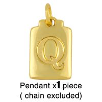 Fashion Letter 18k Gold Plated Necklace In Bulk sku image 15