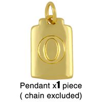 Fashion Letter 18k Gold Plated Necklace In Bulk sku image 13