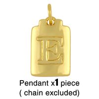 Fashion Letter 18k Gold Plated Necklace In Bulk sku image 5