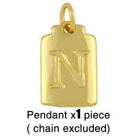 Fashion Letter 18k Gold Plated Necklace In Bulk sku image 12