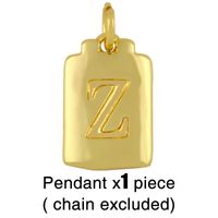 Fashion Letter 18k Gold Plated Necklace In Bulk sku image 23