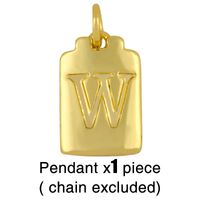 Fashion Letter 18k Gold Plated Necklace In Bulk sku image 20