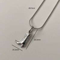 Copper Simple Style Plating Boots Necklace Earrings main image 11