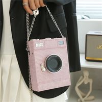 Women's Small Pu Leather Camera Streetwear Lock Clasp Shoulder Bag main image 1