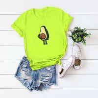 Women's Short Sleeve Printing Casual Fashion Fruit main image 4