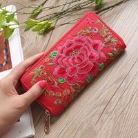 Ethnic Style Embroidered Wallet sku image 1
