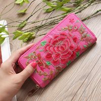 Ethnic Style Embroidered Wallet sku image 5