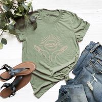 Letter Printed Cotton Short-sleeved T-shirt main image 6