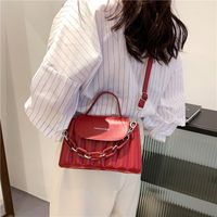 Fashion Pu Leather Embroidery Thread Geometric Shoulder Bag Wholesale Nihaojewelry main image 4