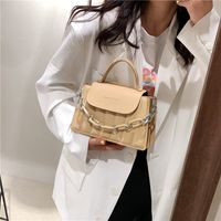 Fashion Pu Leather Embroidery Thread Geometric Shoulder Bag Wholesale Nihaojewelry main image 6