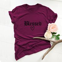 Mujeres Manga Corta Camisetas Impresión Casual Moda Impresión sku image 17