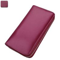 Organ Long Leather Card Case Anti-rfid Credit Card Case Multifunctional Wallet sku image 6