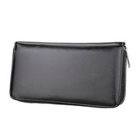 Organ Long Leather Card Case Anti-rfid Credit Card Case Multifunctional Wallet sku image 1